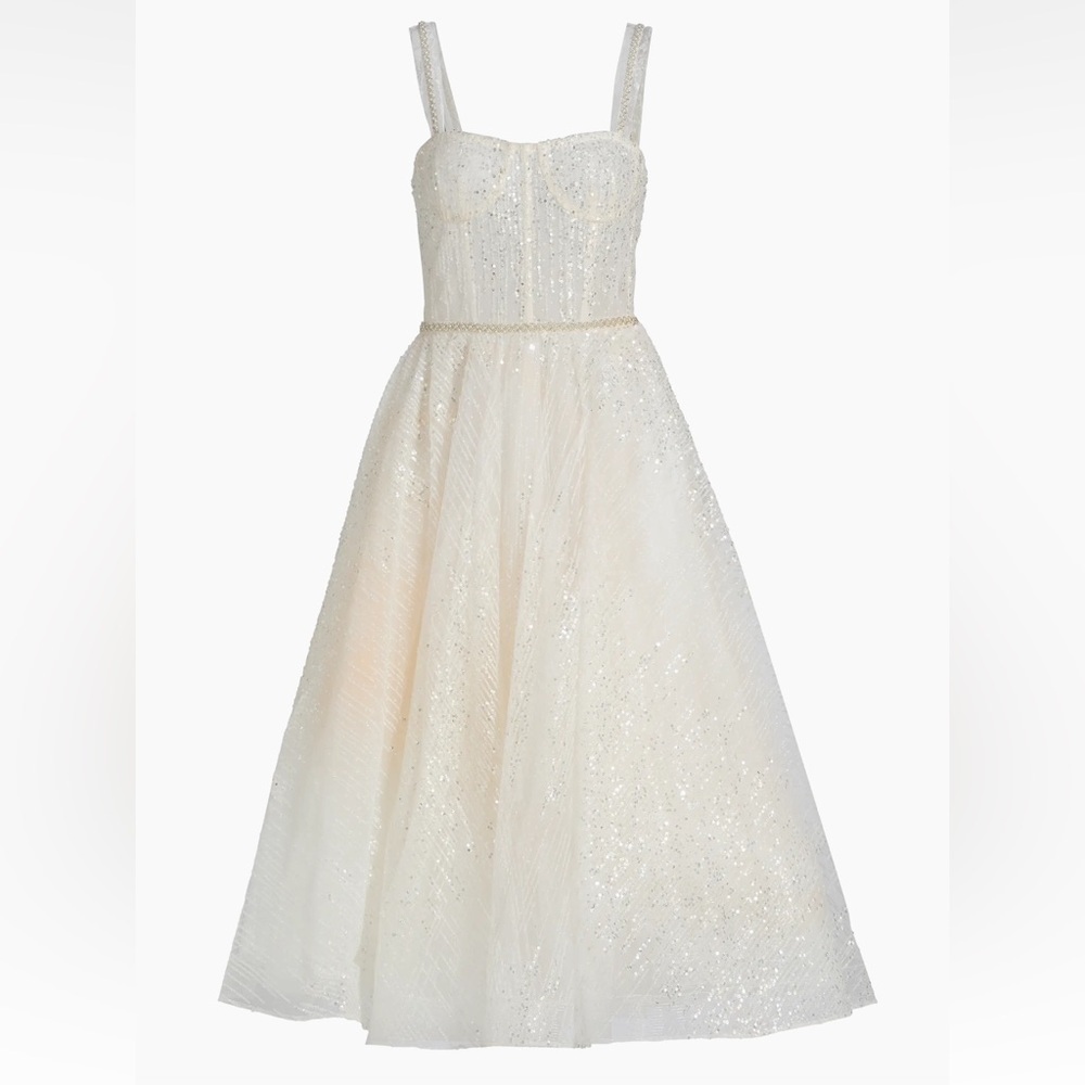 BRONC AND BANCO mademoiselle midi wedding dress NEW WITH TAGS